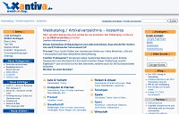 Webkatalog und Artikelverzeichnis, Screenshot